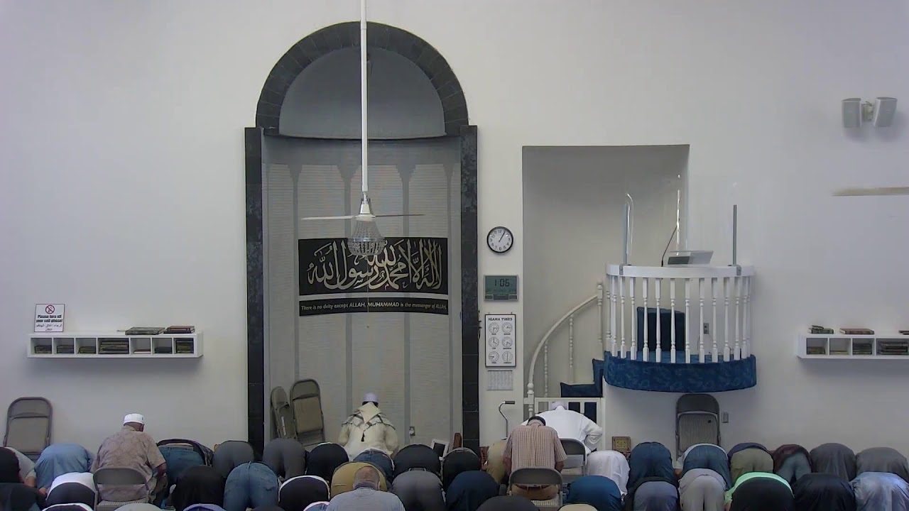 Imam Taha Hassane delivering the October 20, 2023 sermon referenced in this report